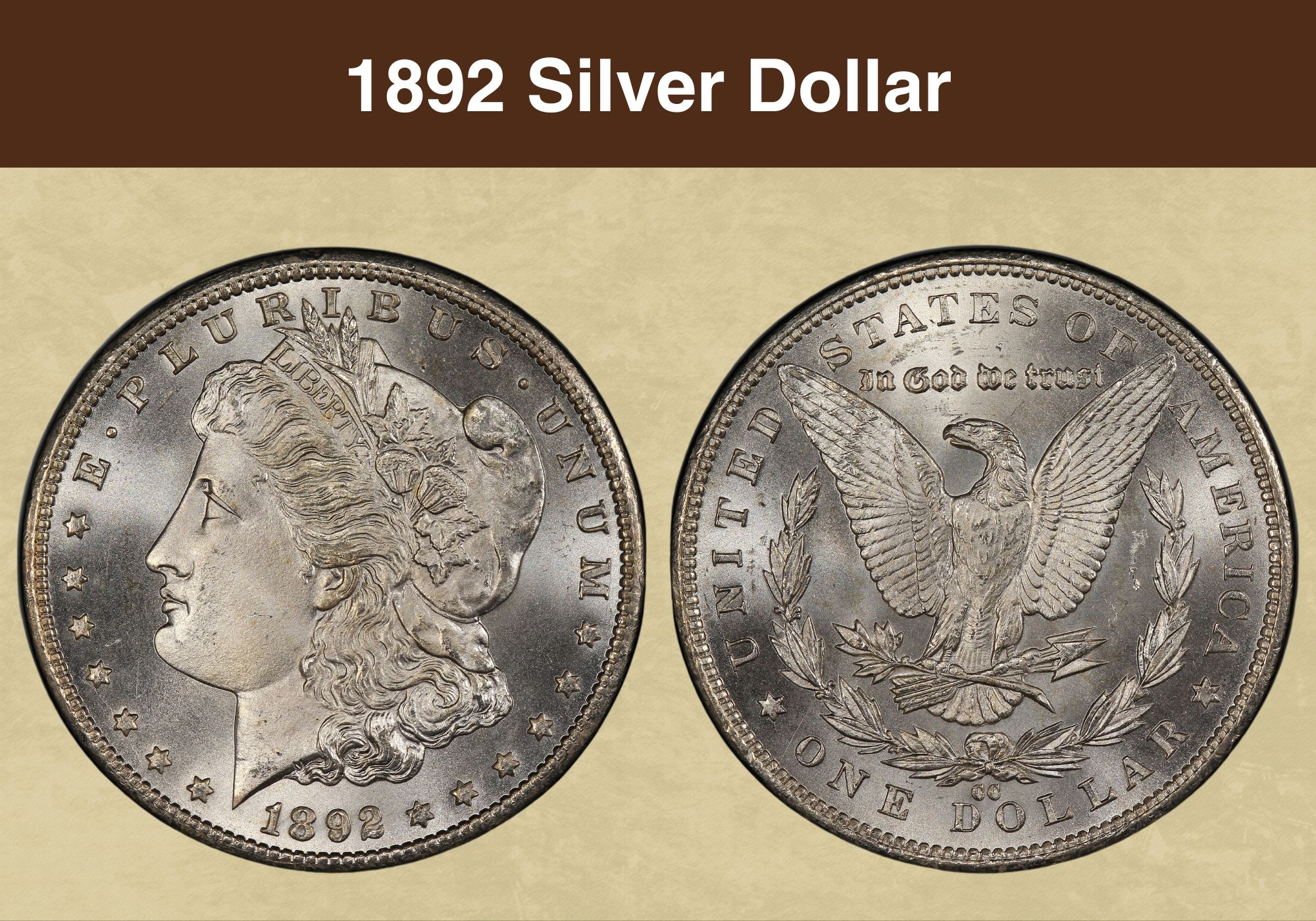 1892 Silver Dollar Coin Value (Errors List, "CC", "O", "S" & No Mint