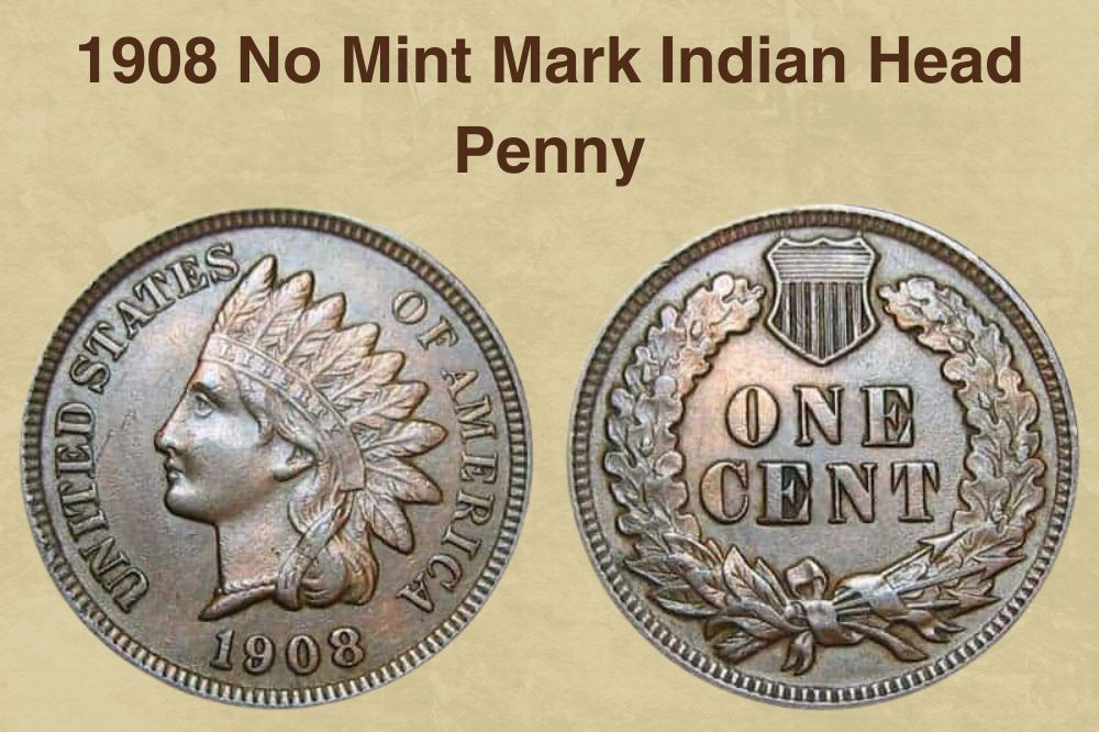 1908 No Mint Mark Indian Head Penny