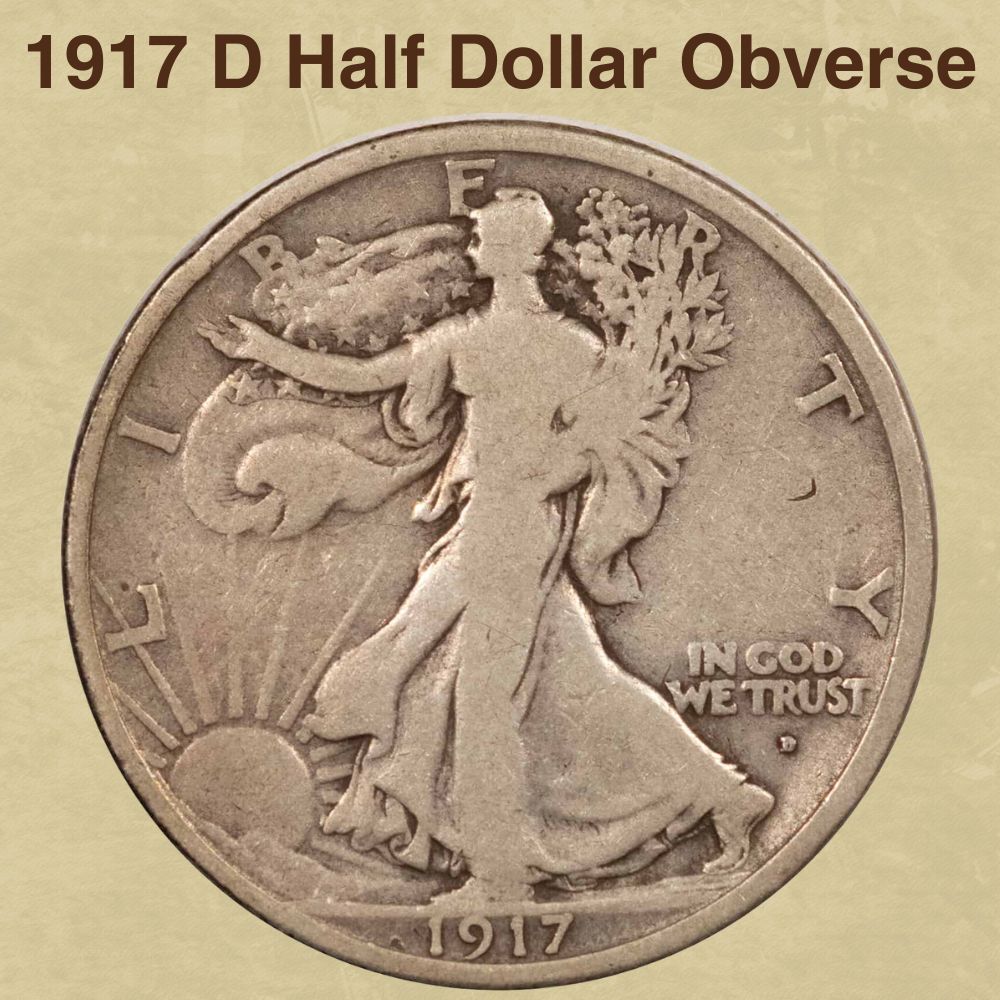 1917 D Half Dollar Obverse