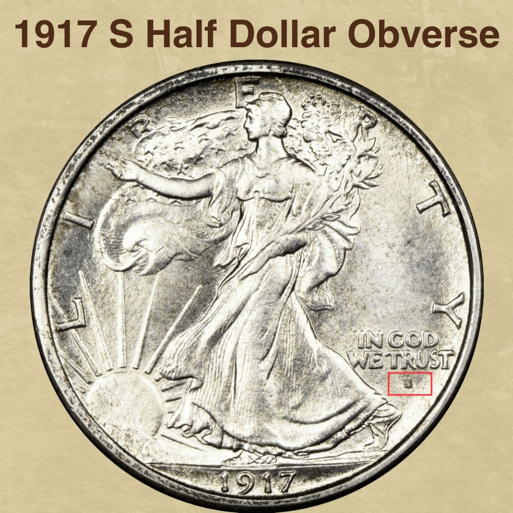 1917 S Half Dollar Obverse