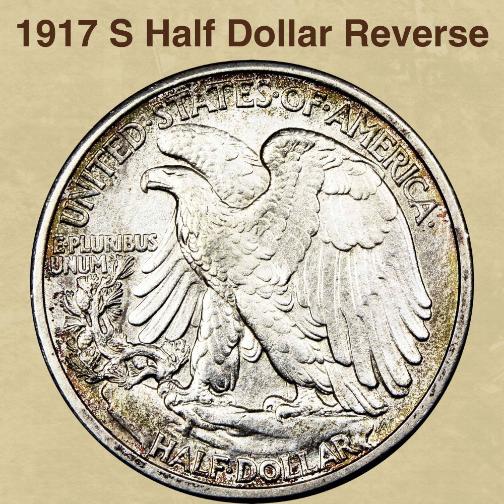 1917 S Half Dollar Reverse
