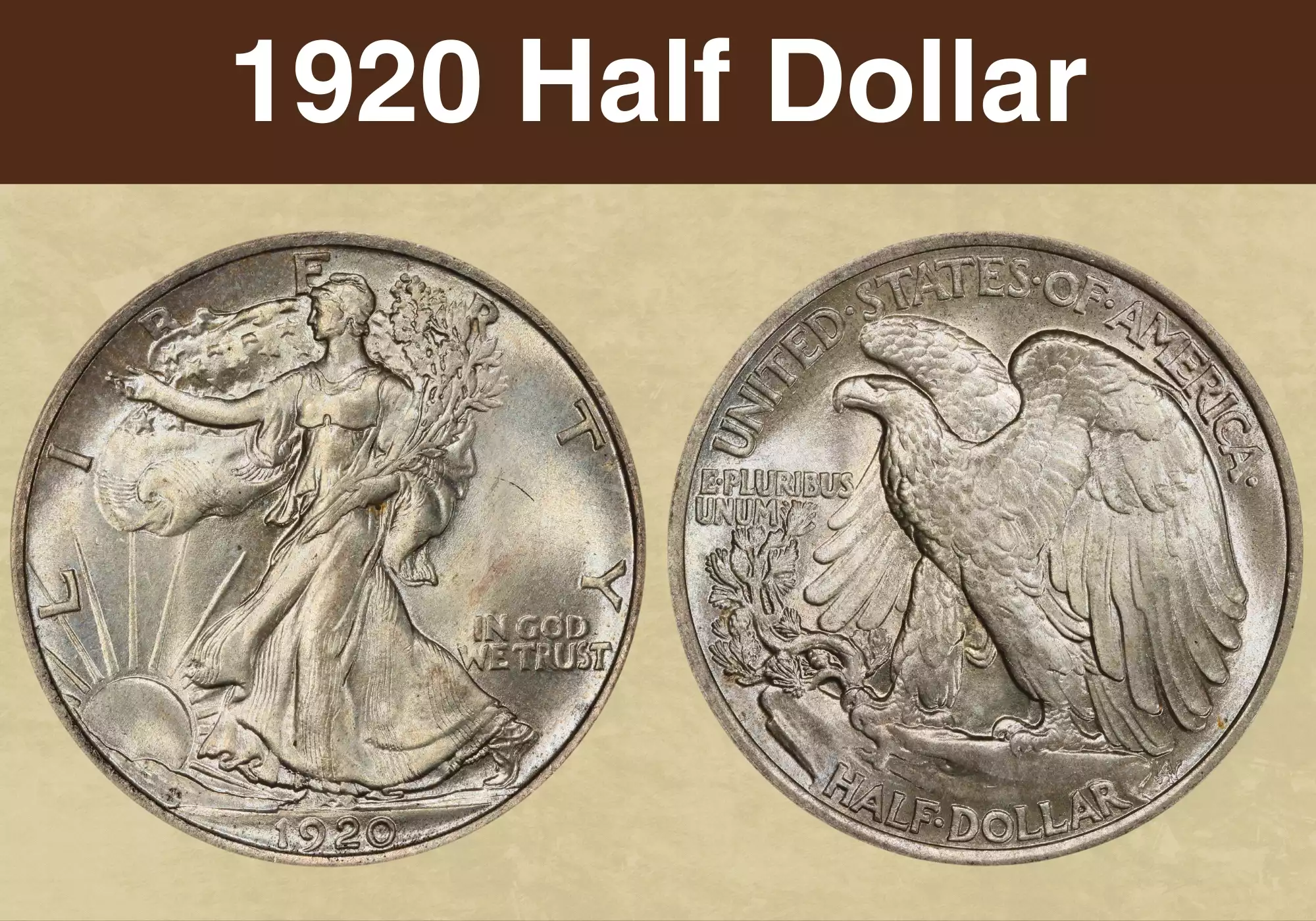 1920 Walking Liberty Half Dollar | The Reading Room, image size:2000x1400