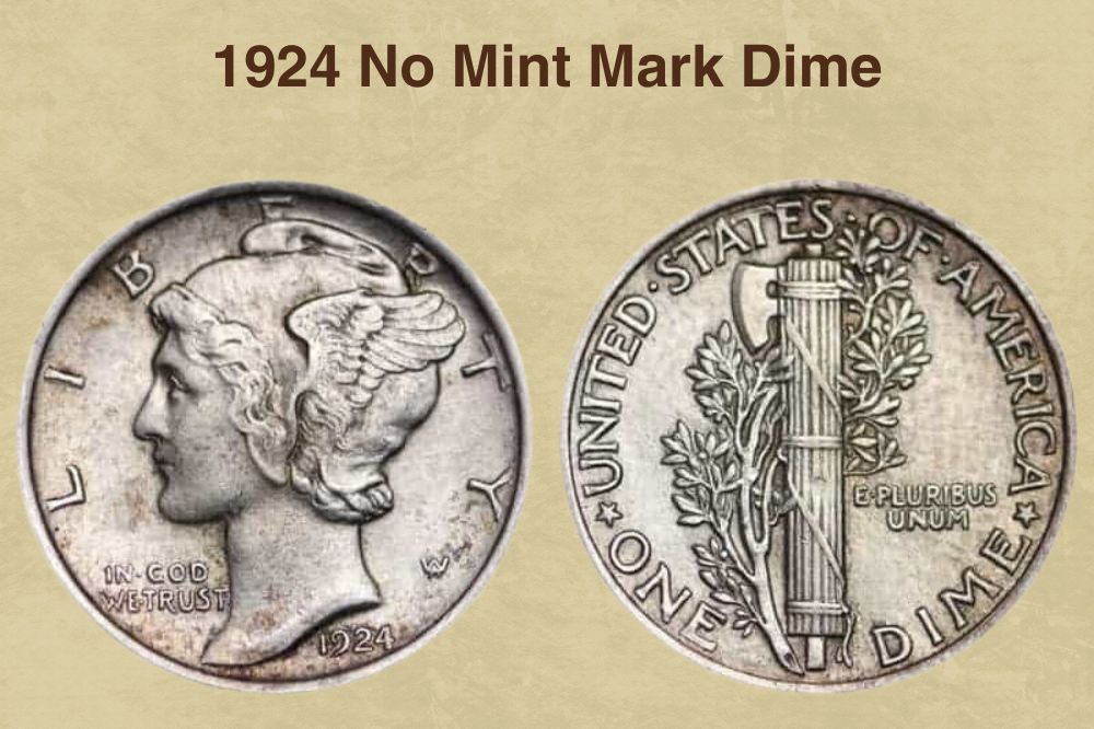 1924 No Mint Mark Dime