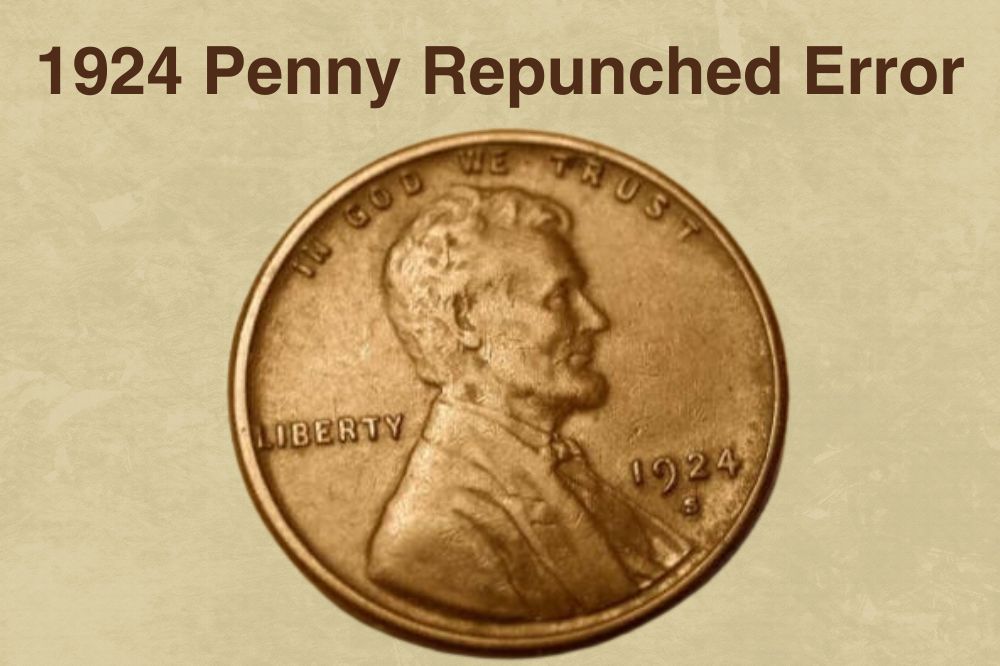 1924 Penny Repunched Error