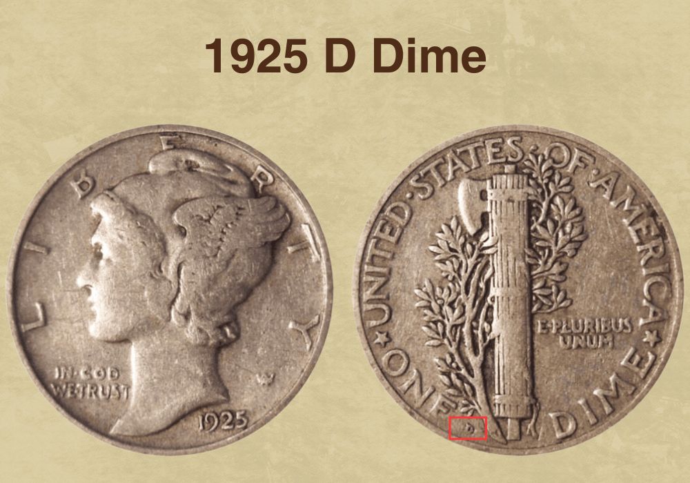 1925 D Dime