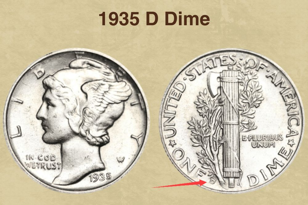 1935 D Dime