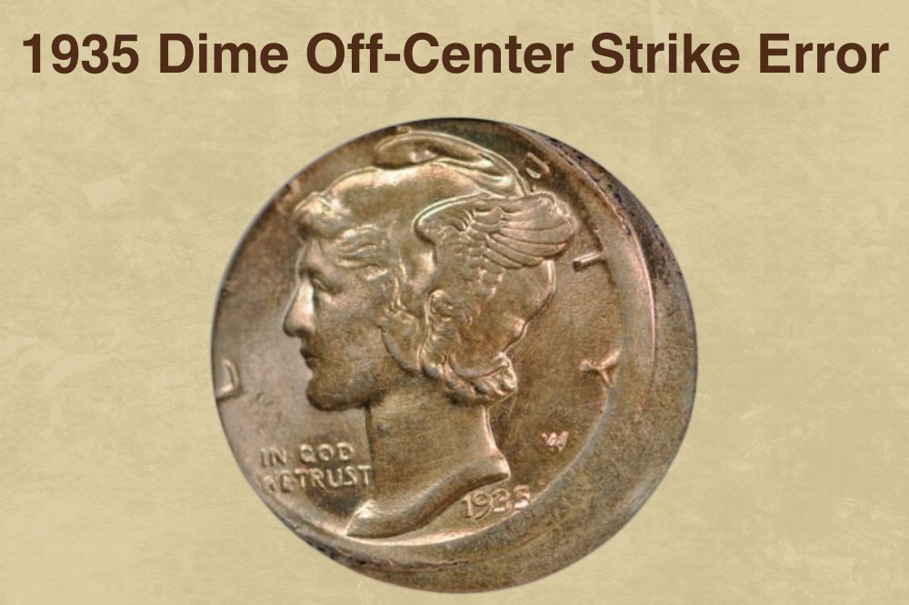1935 Dime Off-Center Strike Error