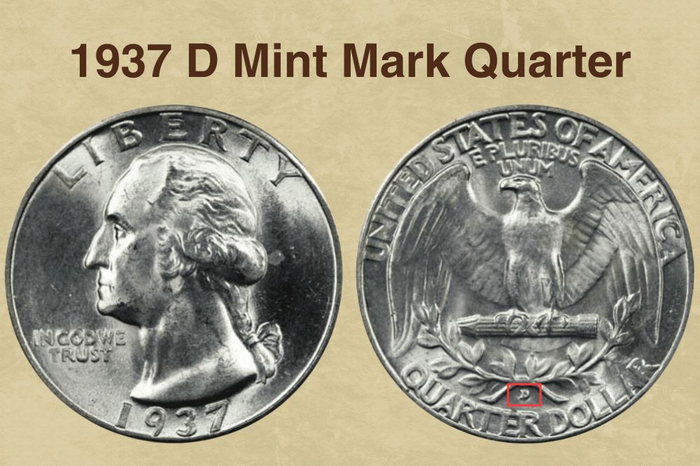 1937 D Mint Mark Quarter