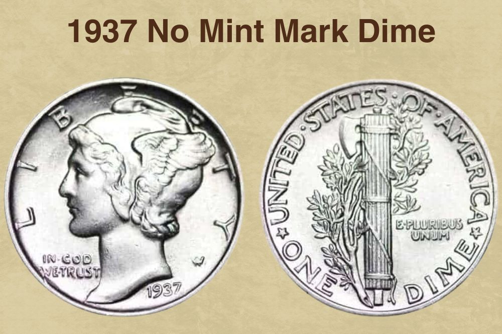 1937 No Mint Mark Dime