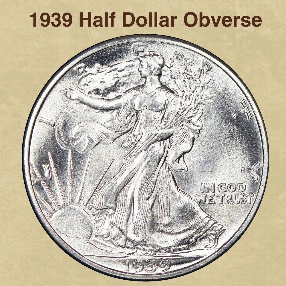 1939 Half Dollar Obverse