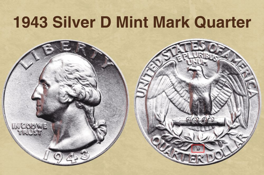 1943 Silver D Mint Mark Quarter