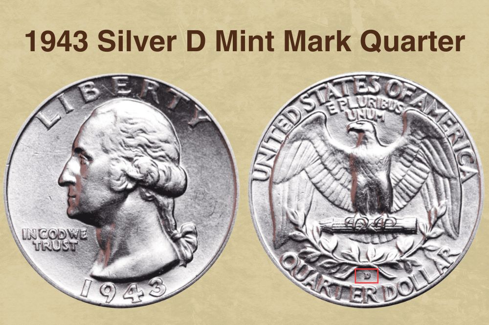 1943 Silver D Mint Mark Quarter