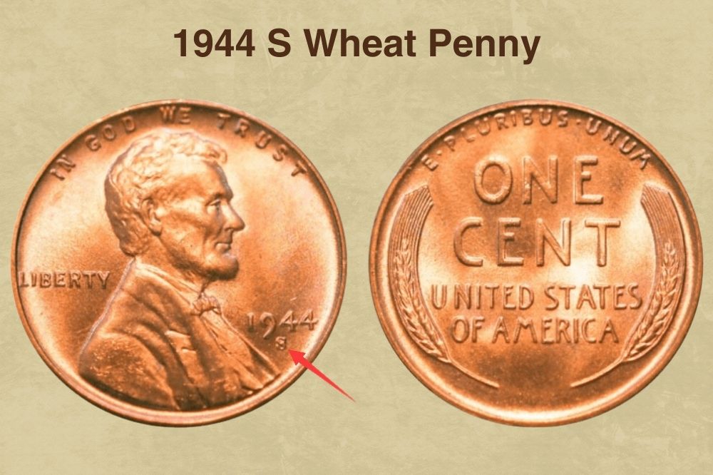1944 S Wheat Penny