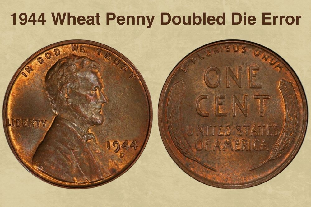 1944 Wheat Penny Doubled Die Error