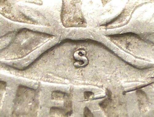 1950 Quarter Re-punched Mint Mark Error