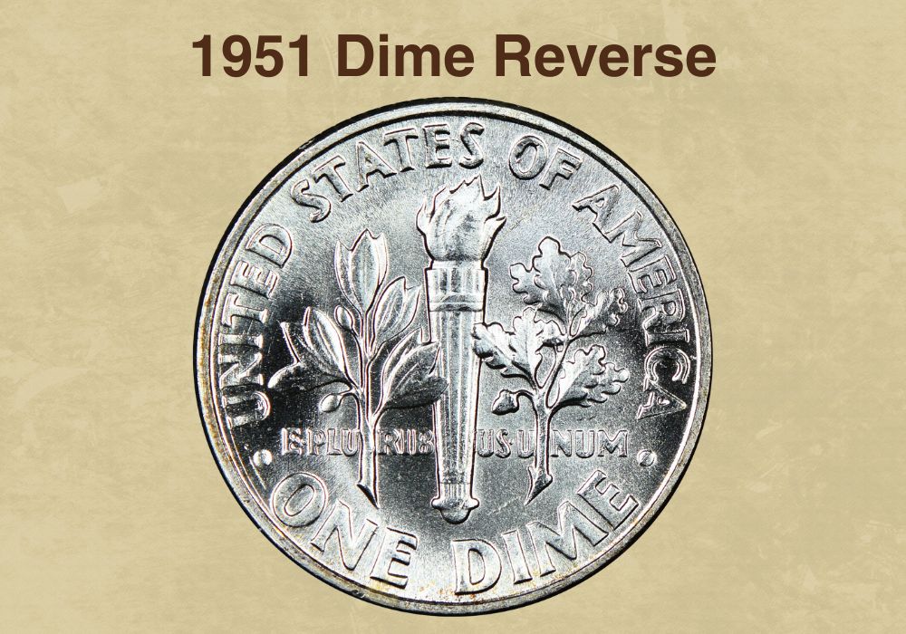 1951 Dime Reverse