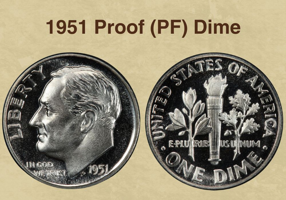 1951 Proof (PF) Dime