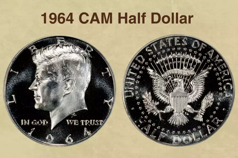 [M-17] FUNNY / 1964 HALF DOLLAR JFK コンチョ JFK HALF DOLLAR 1964 JOHN KENNEDY BUST RAISED 3 DIMENSIONAL