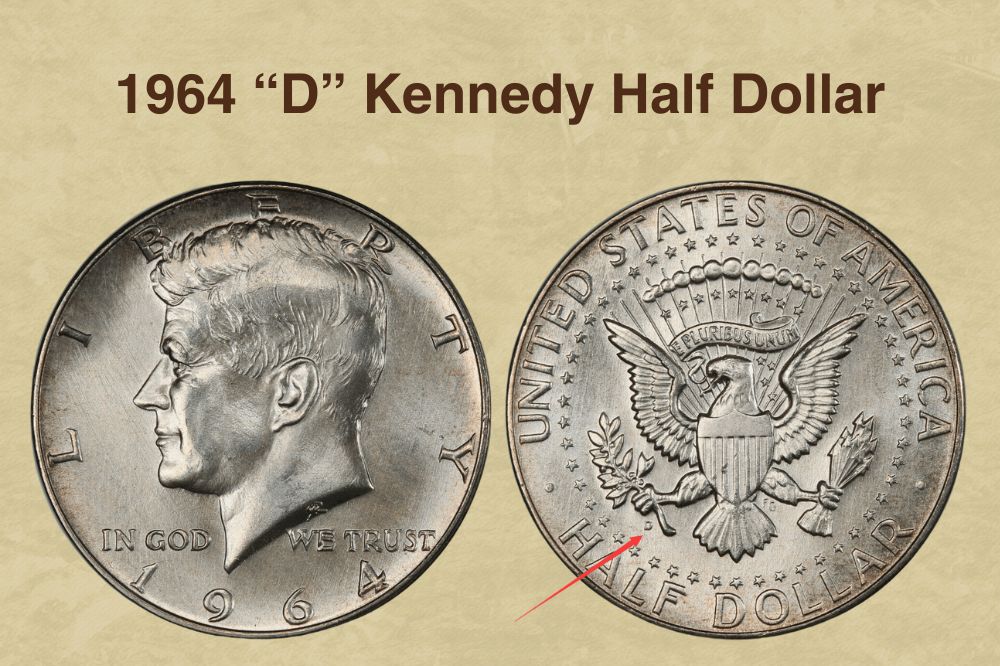 1964 “D” Kennedy Half Dollar