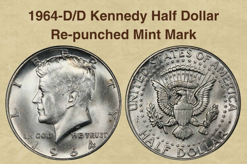 1964-D/D Kennedy Half Dollar Re-punched Mint Mark