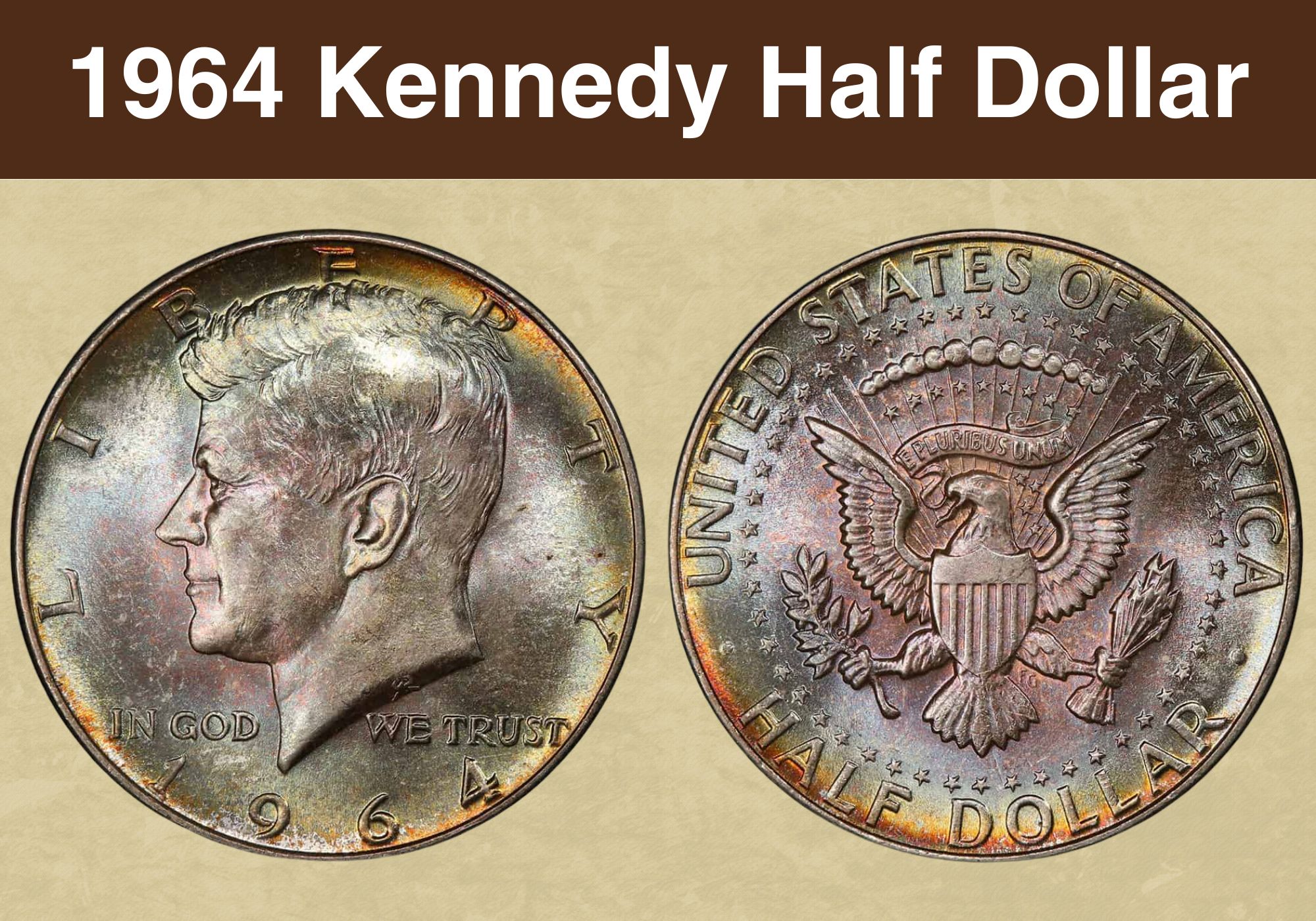 At Auction: 1964 90% Silver Kennedy Half Dollar - 30 Coins. 15 Coins From  Denver And 15 From Philadelphia.