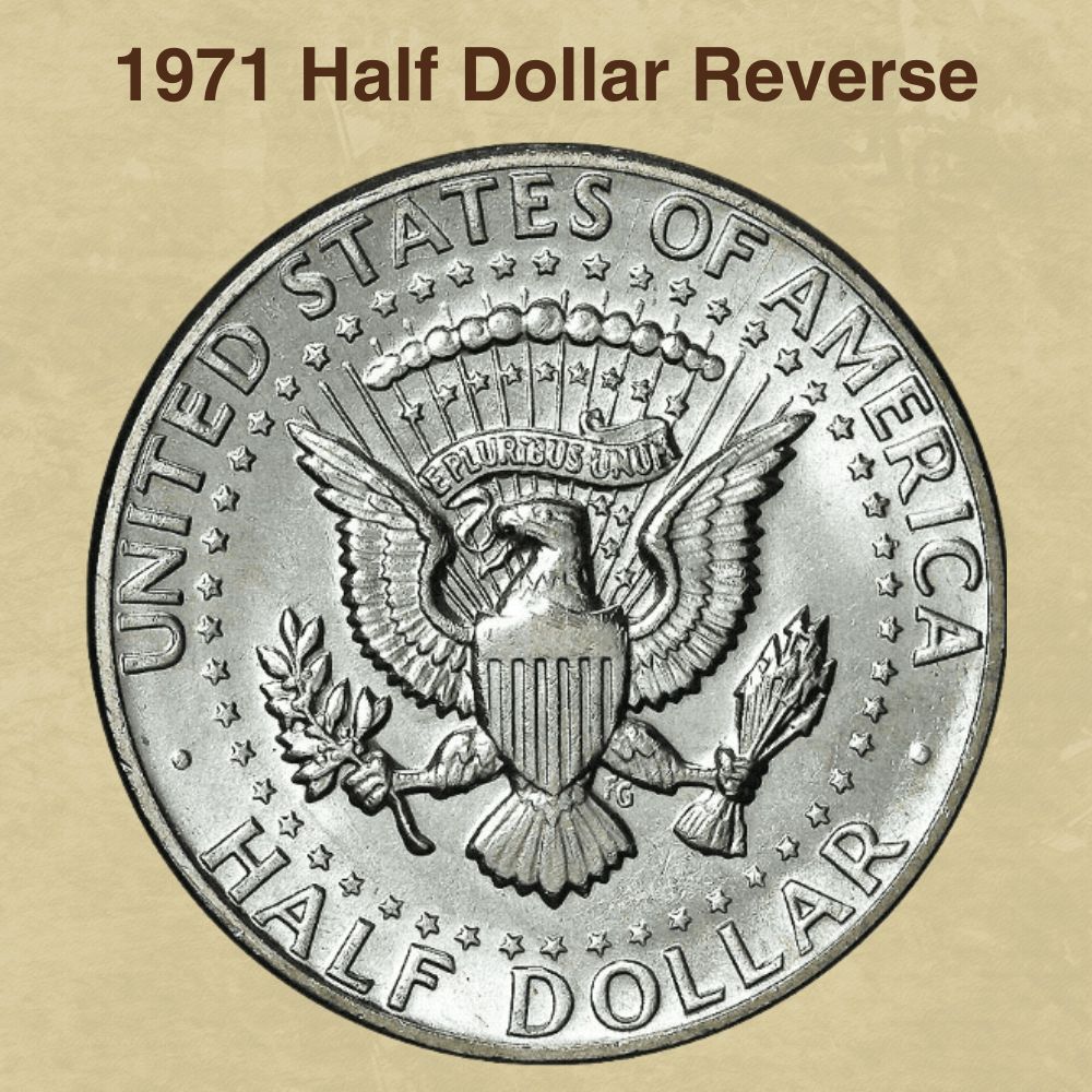 1971 Half Dollar Reverse