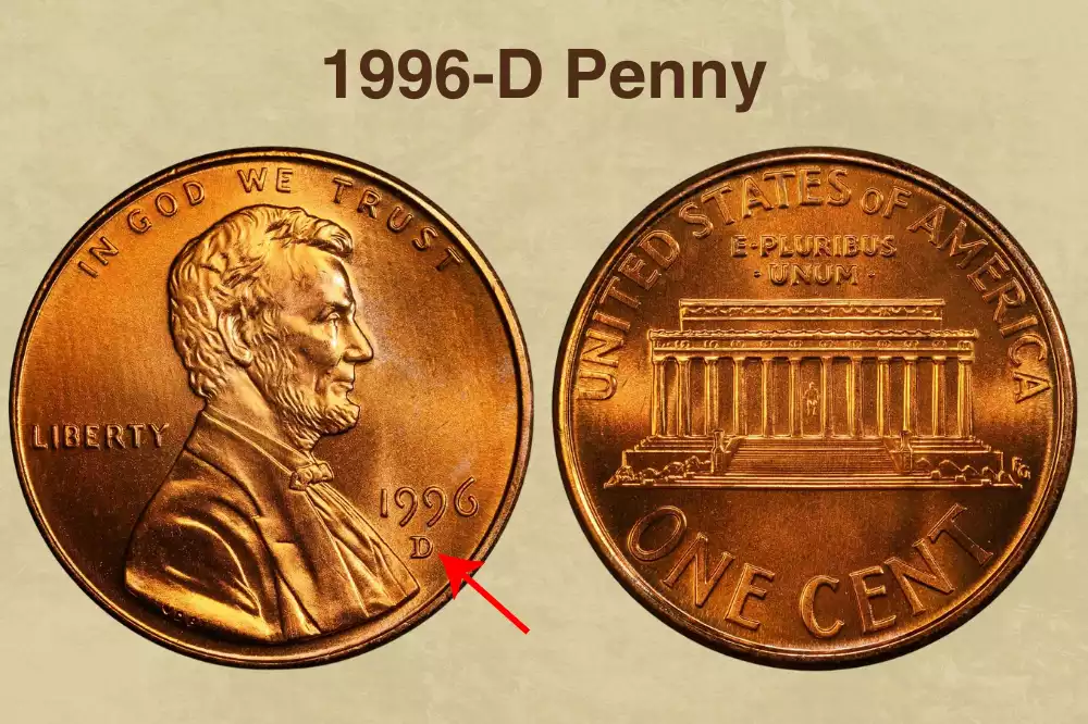 1996-D Penny Value