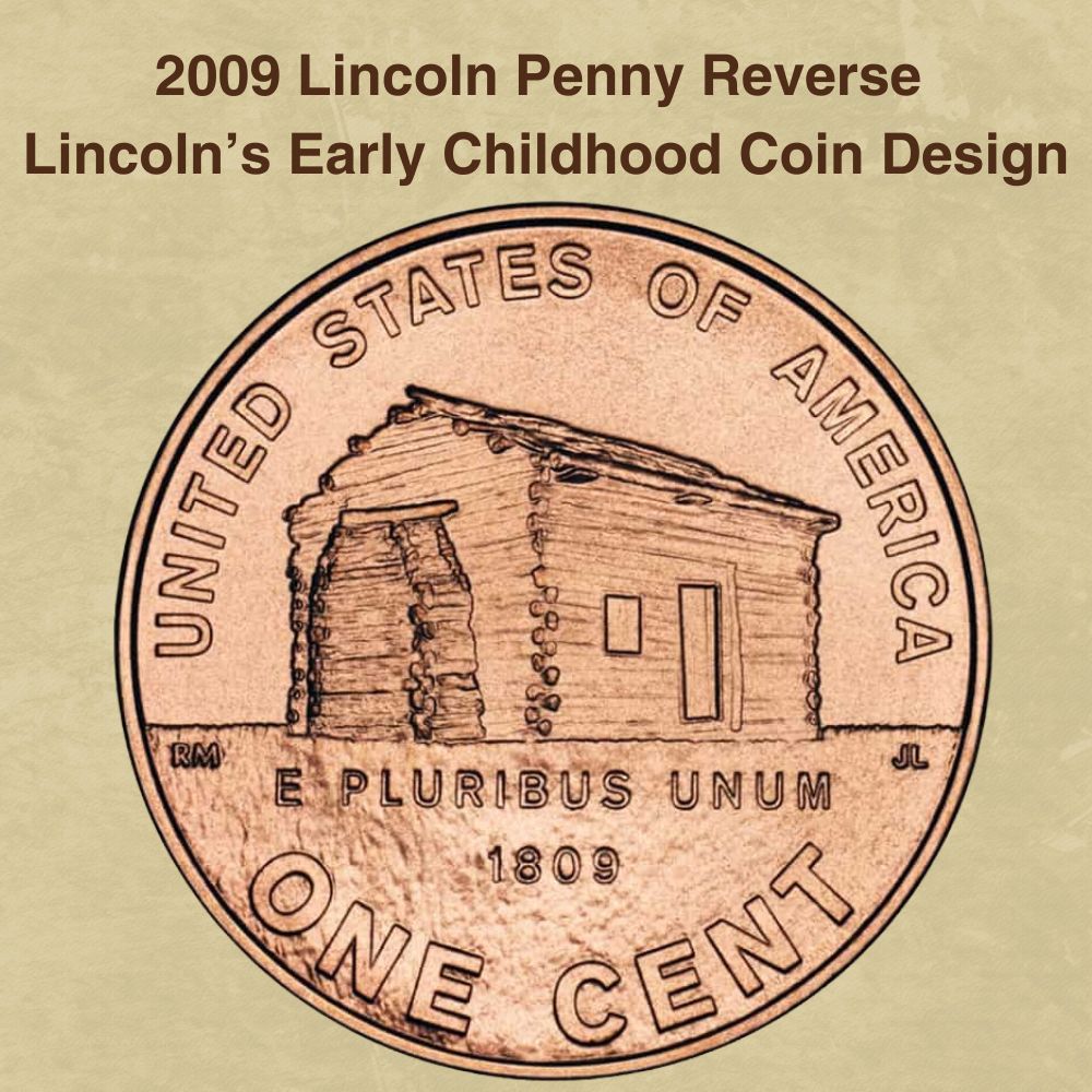2009 Lincoln Penny Reverse Lincoln’s Early Childhood Coin Design
