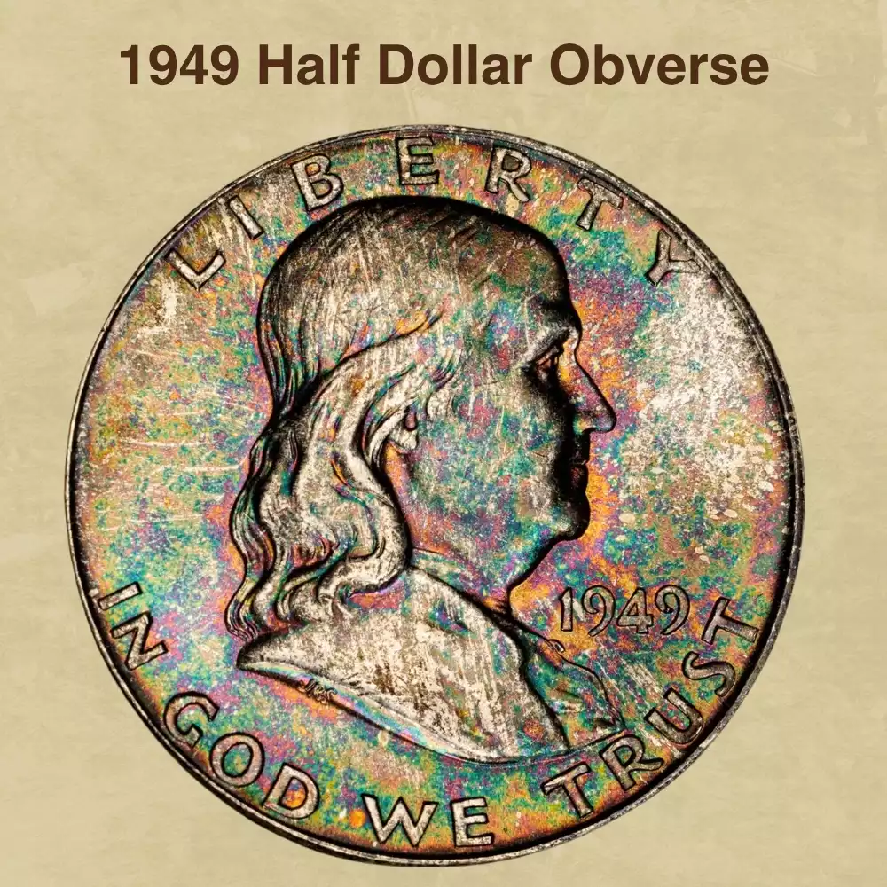 The Obverse Of The 1949 Half Dollar