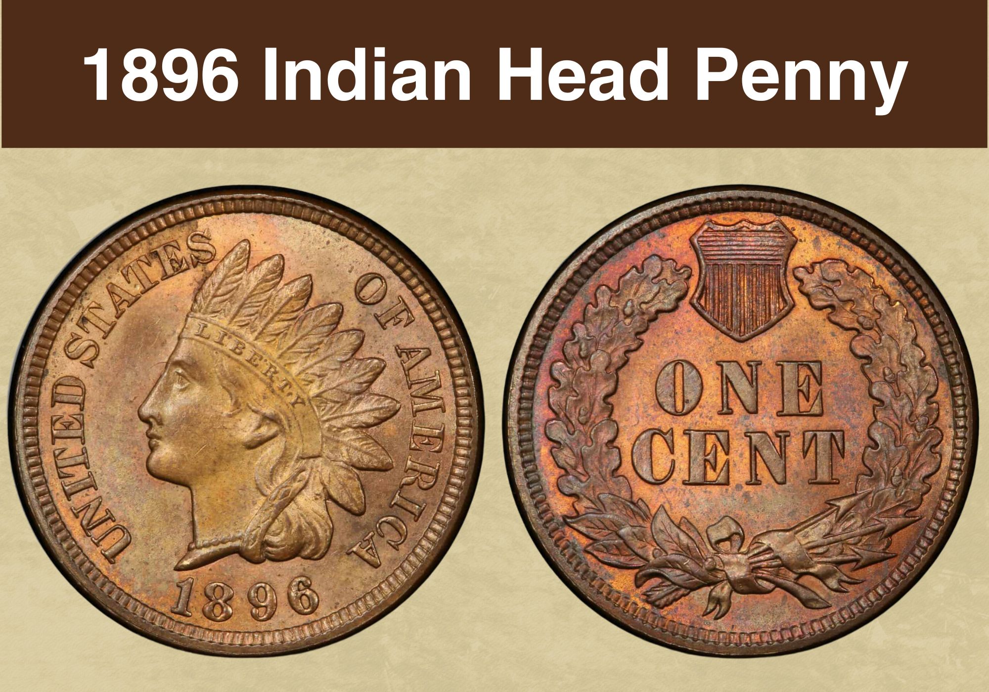 1896 Indian Head Penny Coin Value (Errors List & No Mint Mark Worth)