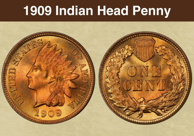 1909 Indian Head Penny Value (Price Chart, Error List, History & Varieties)