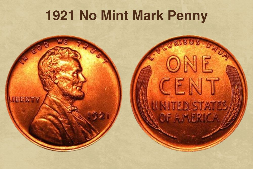 1921 No Mint Mark Penny