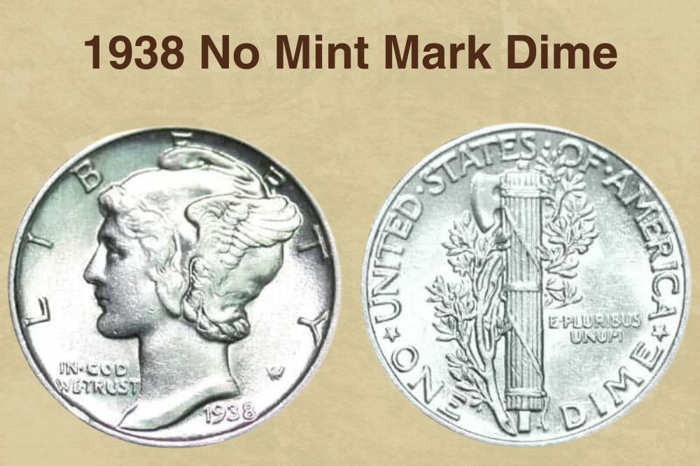 1938 No Mint Mark Dime