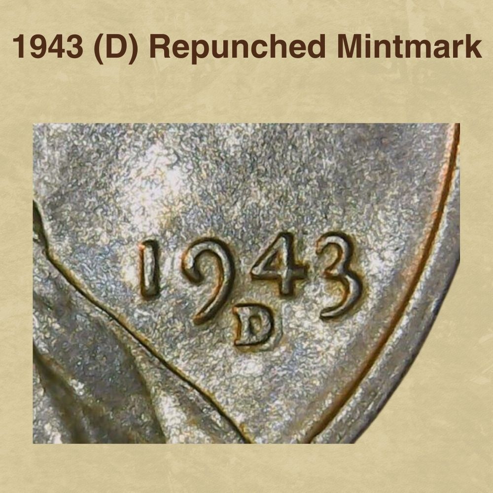 1943 (D) Repunched Mintmark