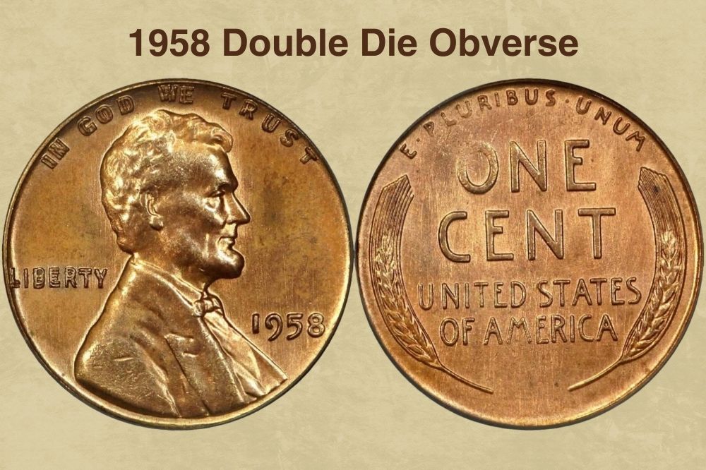 1958 Double Die Obverse