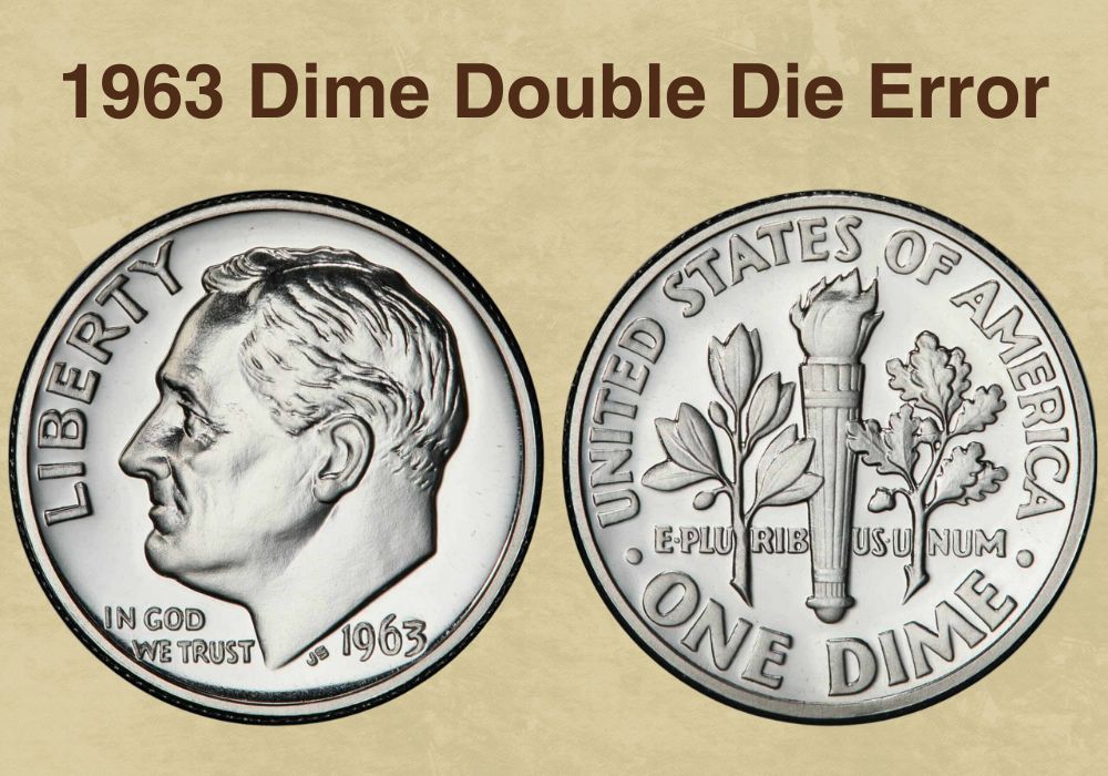 1963 Dime Double Die Error