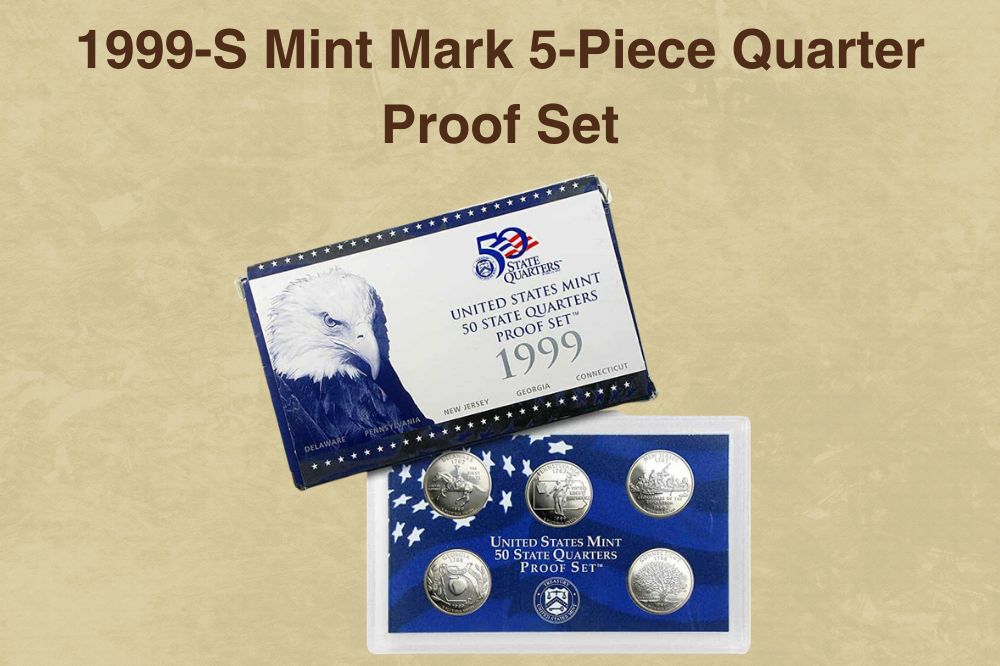1999-S Mint Mark 5-Piece Quarter Proof Set