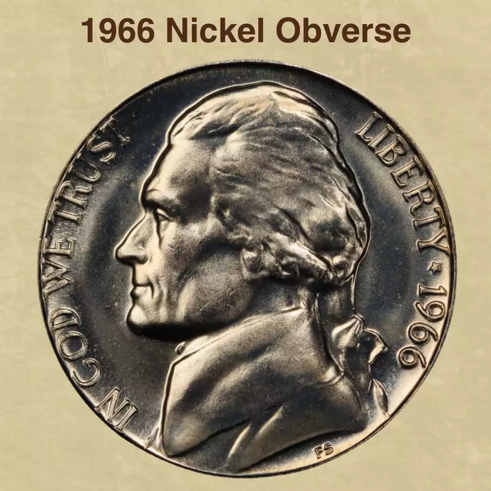 The Obverse Of The 1966 Nickel