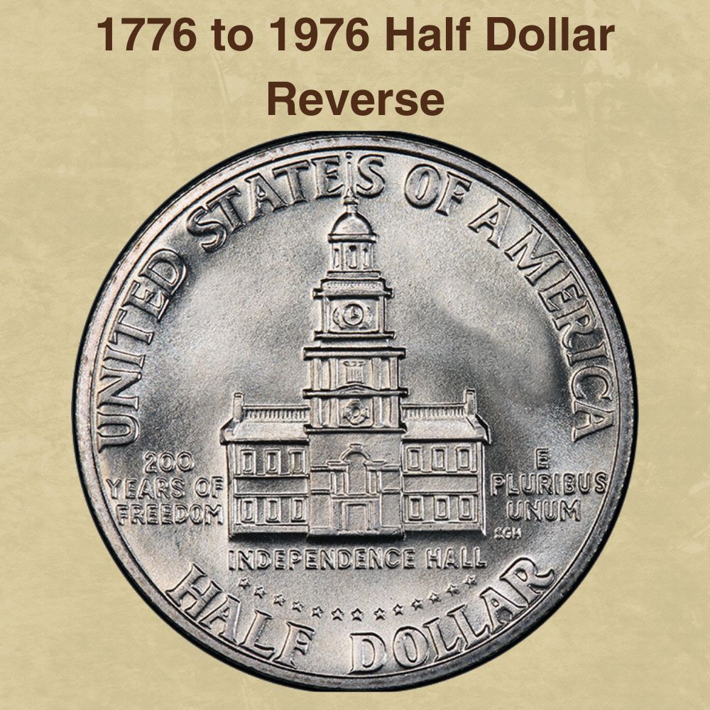 1776 to 1976 Half Dollar Reverse