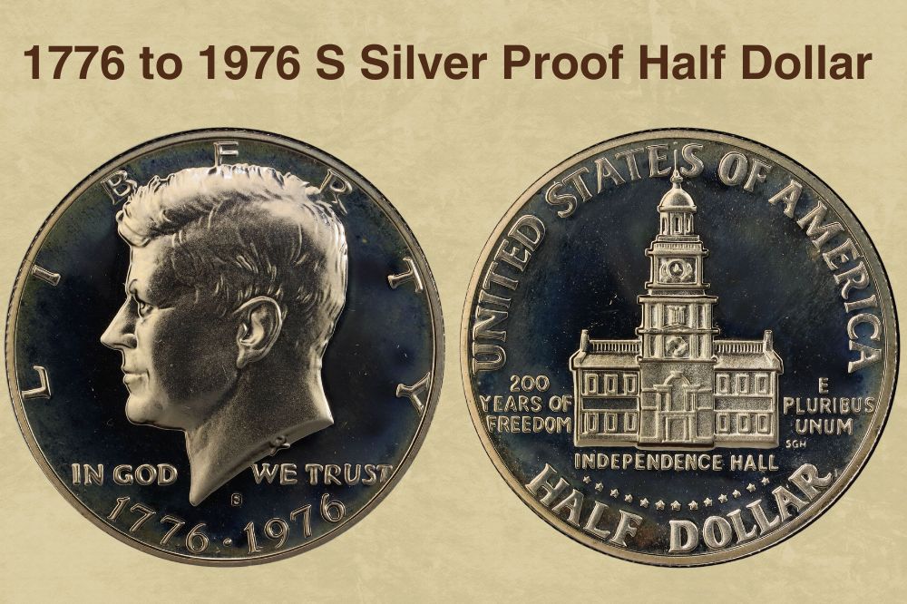1776 to 1976 S Silver Proof Half Dollar 