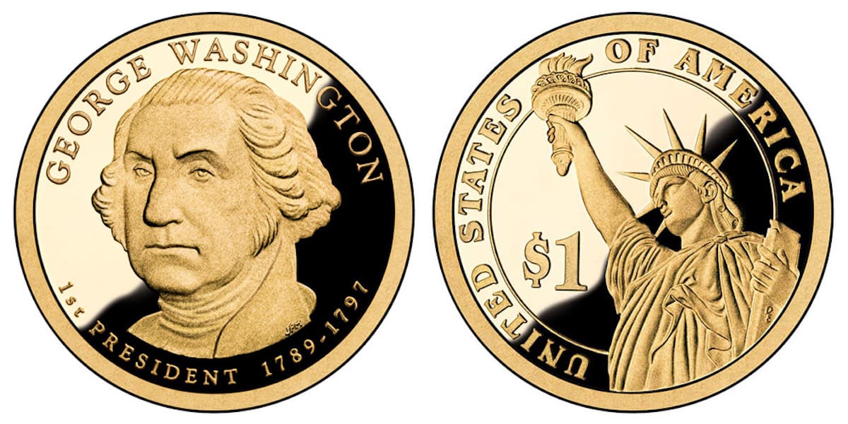 17891797 Washington 1 Gold Dollar Coin Value
