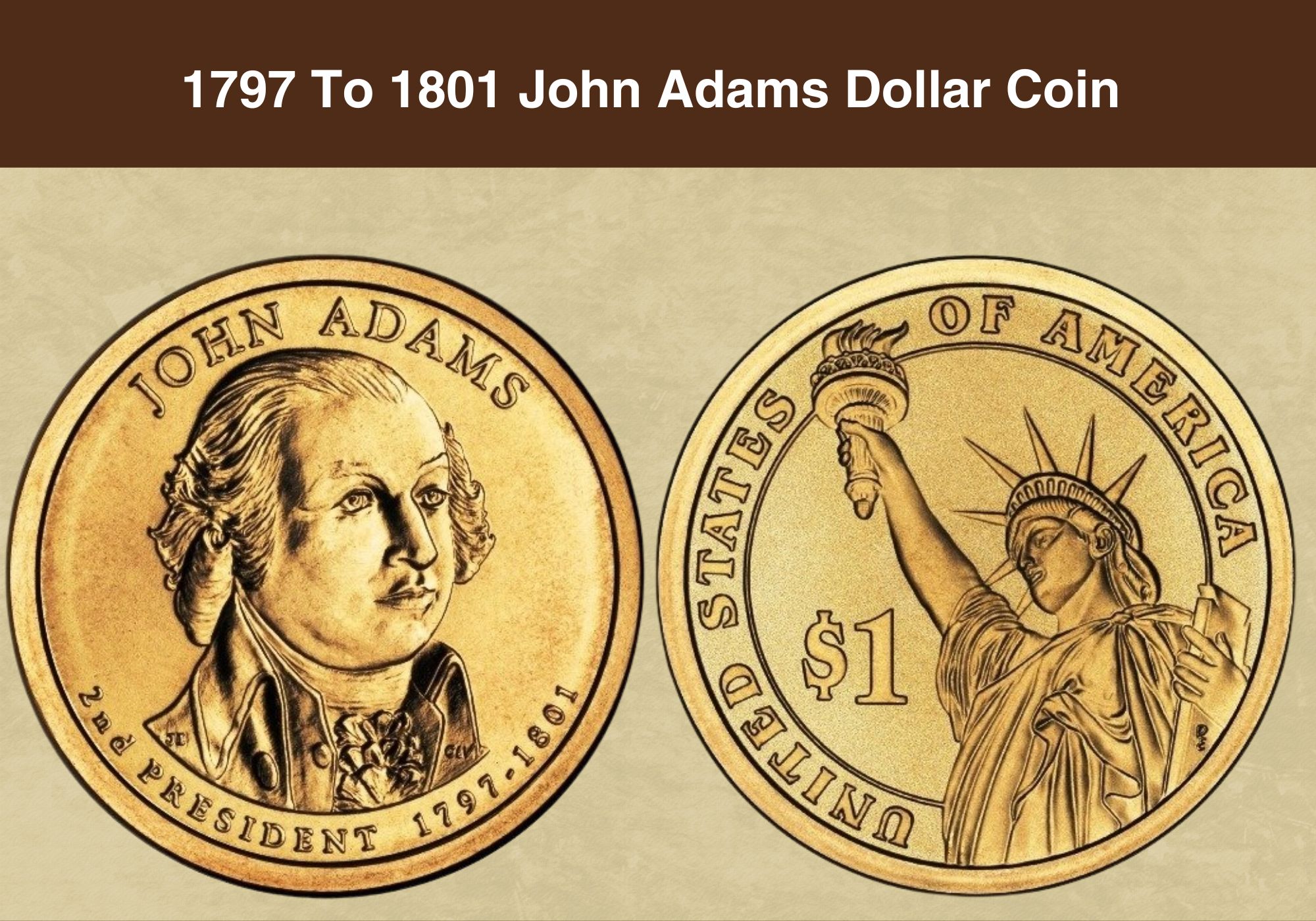 1797 To 1801 John Adams Dollar Coin value