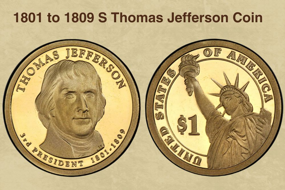 1801 to 1809 S Thomas Jefferson Coin