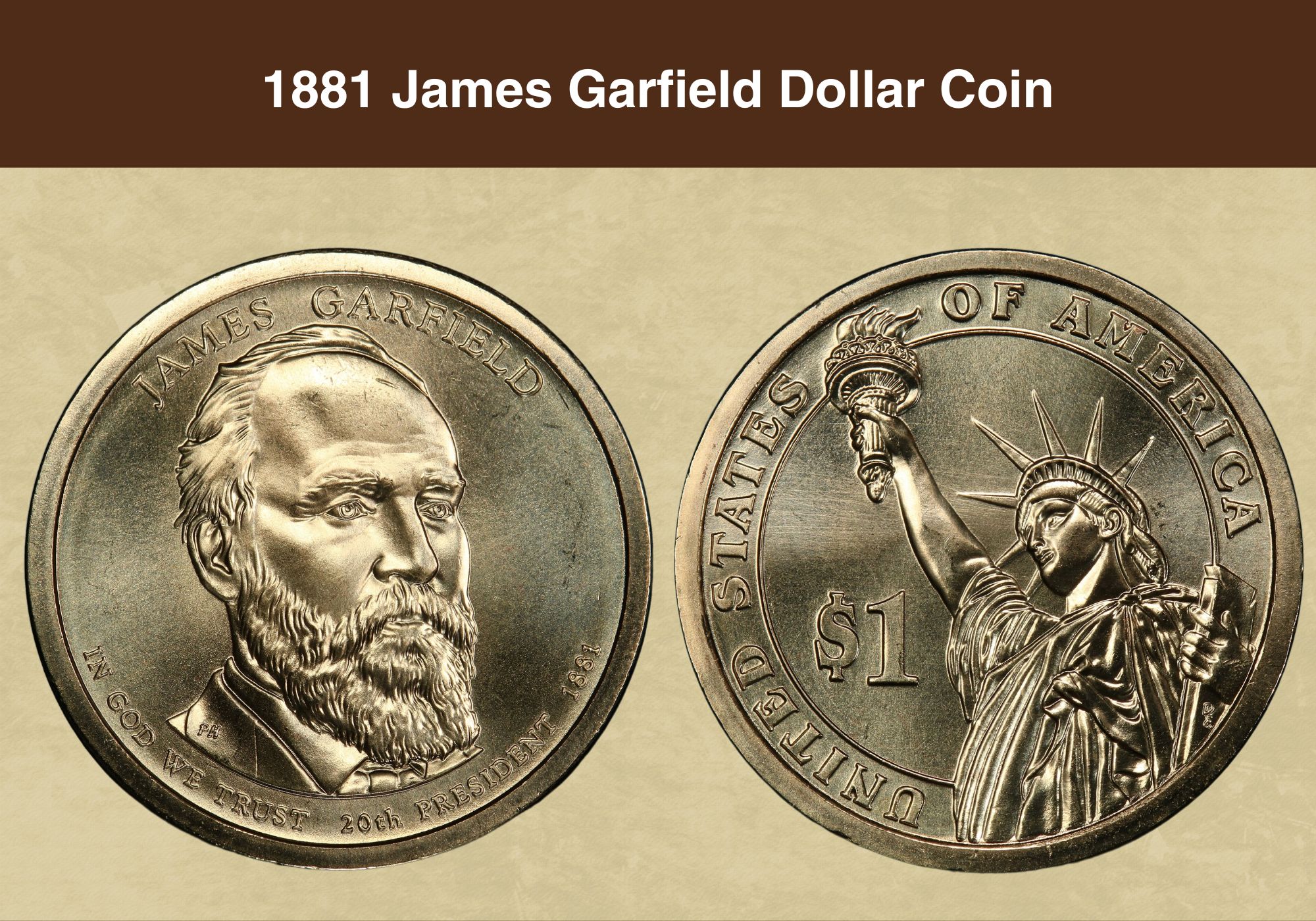 1881 James Garfield Dollar Coin Value