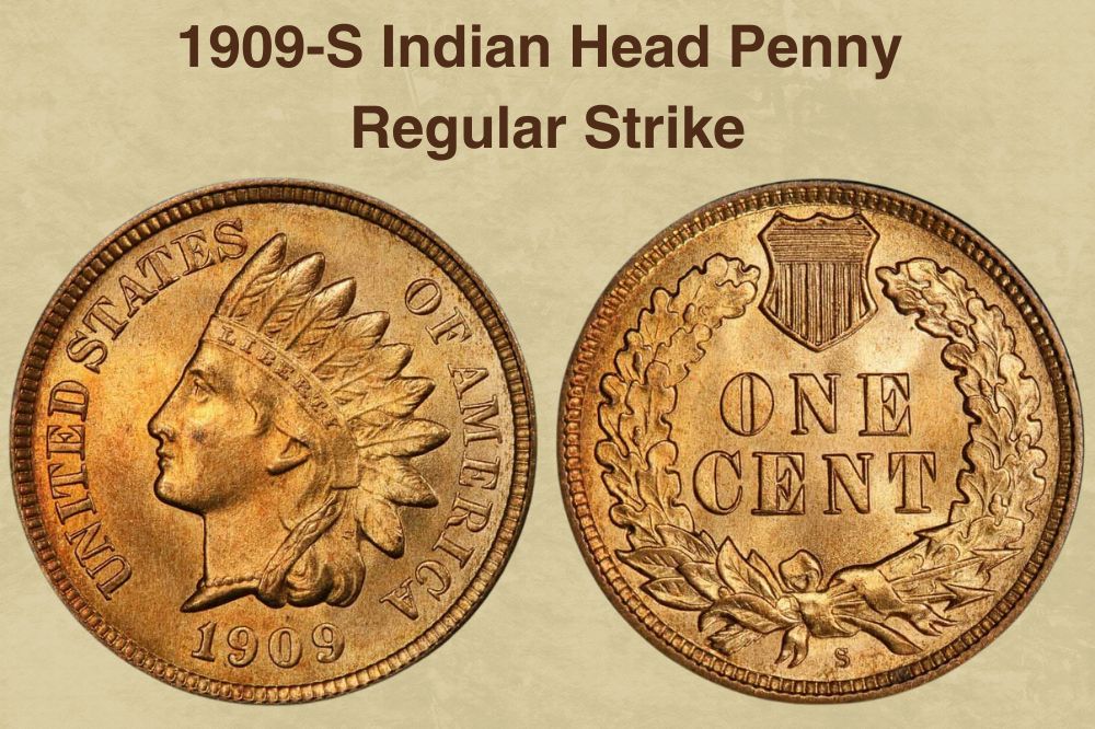 1909-S Indian Head Penny Regular Strike