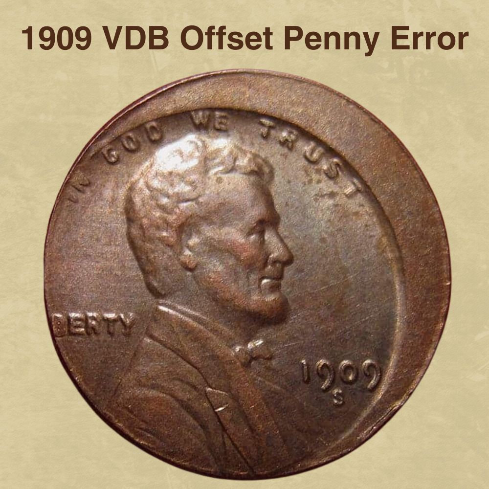 1909 VDB Offset Penny Error