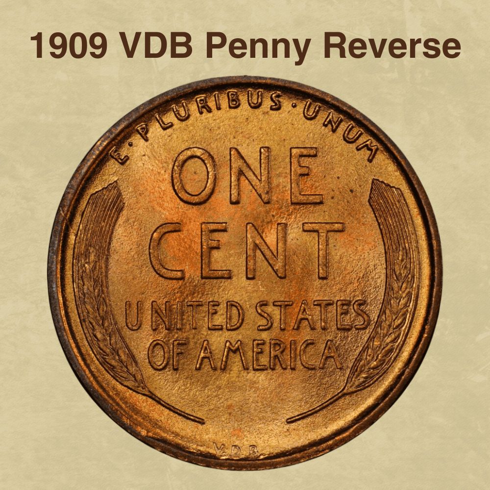 1909 VDB Penny Reverse