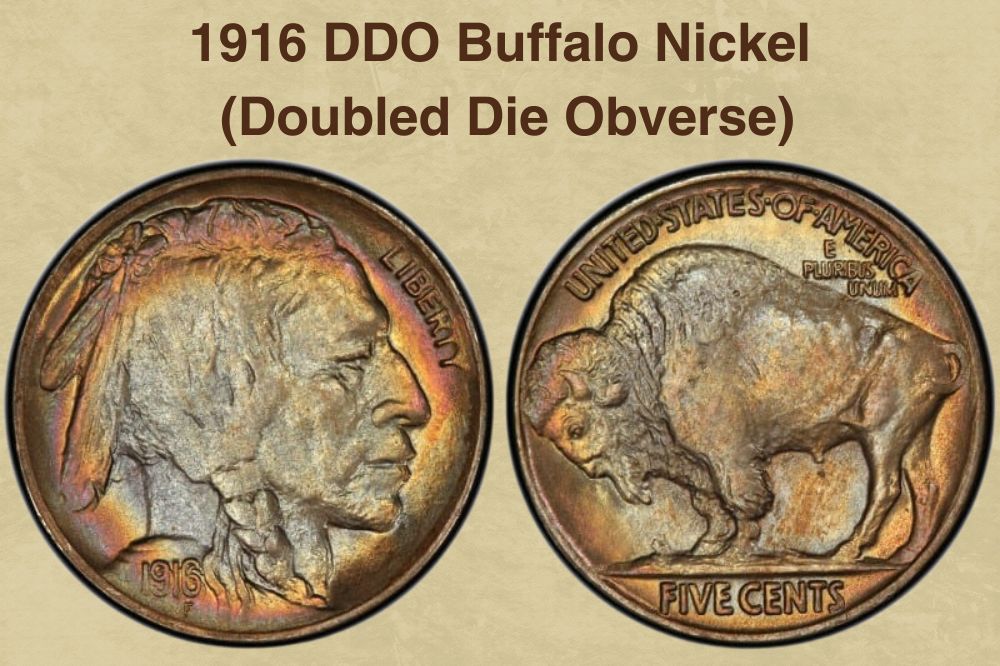 1916 DDO Buffalo Nickel (Doubled Die Obverse)