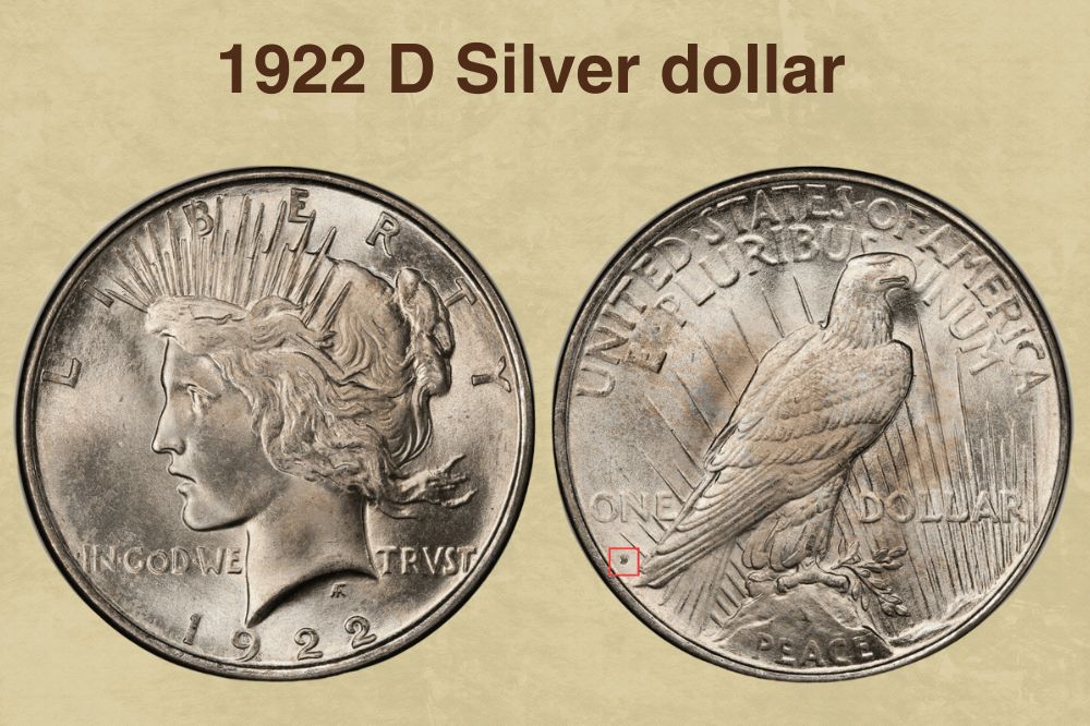1922 D Silver dollar