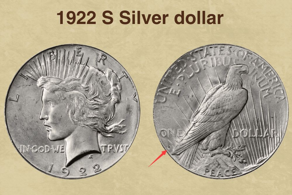 1922 S Silver dollar